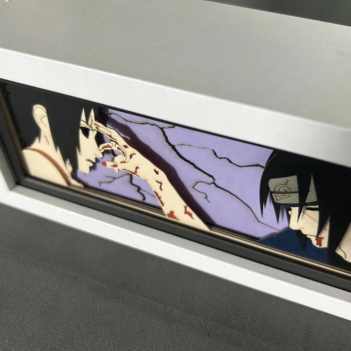 Lampe LED Manga Itachi x Sasuke - Naruto Télécommande RGB