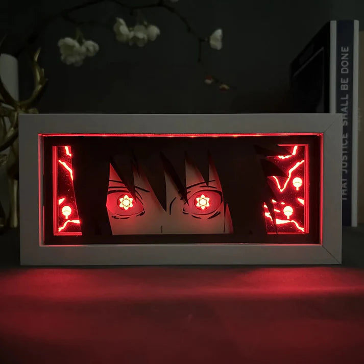Lampe LED Manga Sasuke Sharingan - Naruto Télécommande RGB