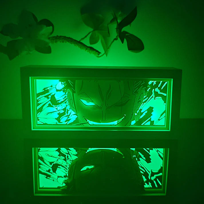 Lampe LED Manga Zoro Ashura - One Piece Télécommande RGB