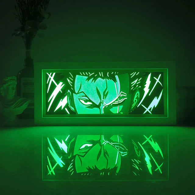 Lampe LED Manga Zoro - One Piece Télécommande RGB
