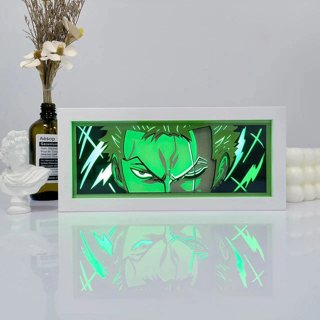 Lampe LED Manga Zoro - One Piece Télécommande RGB