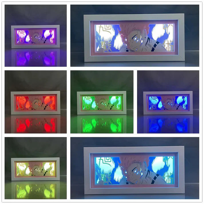 Lampe LED Manga Sukuna Divine Flame - Jujutsu Kaisen Télécommande RGB