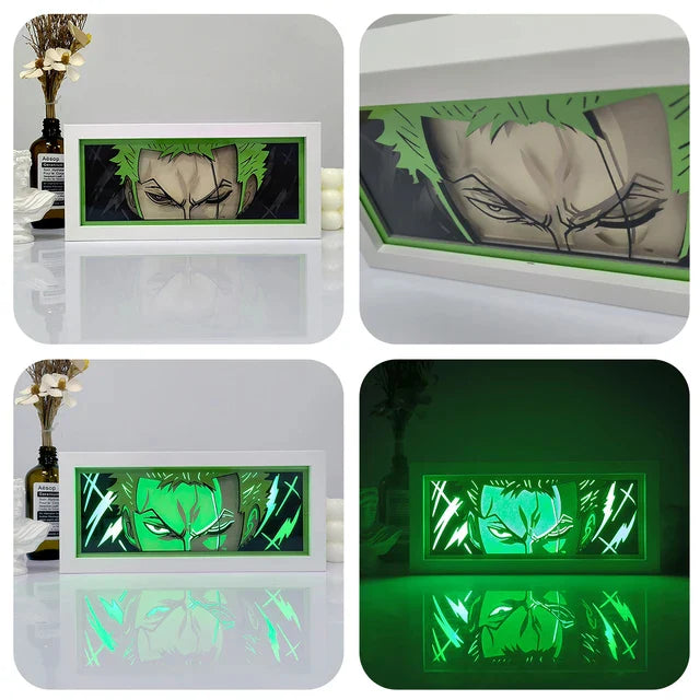 Lampe LED Manga Zoro - One Piece Télécommande RGB