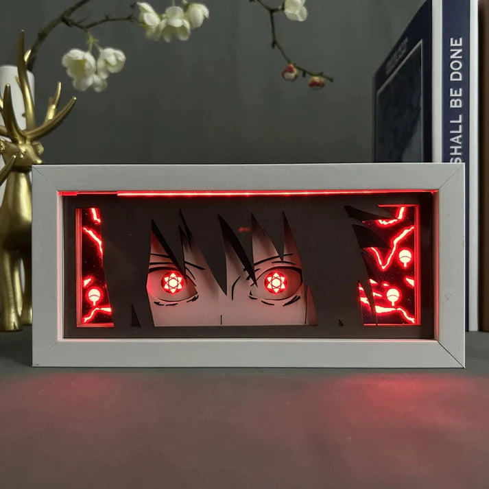Lampe LED Manga Sasuke Sharingan - Naruto Télécommande RGB